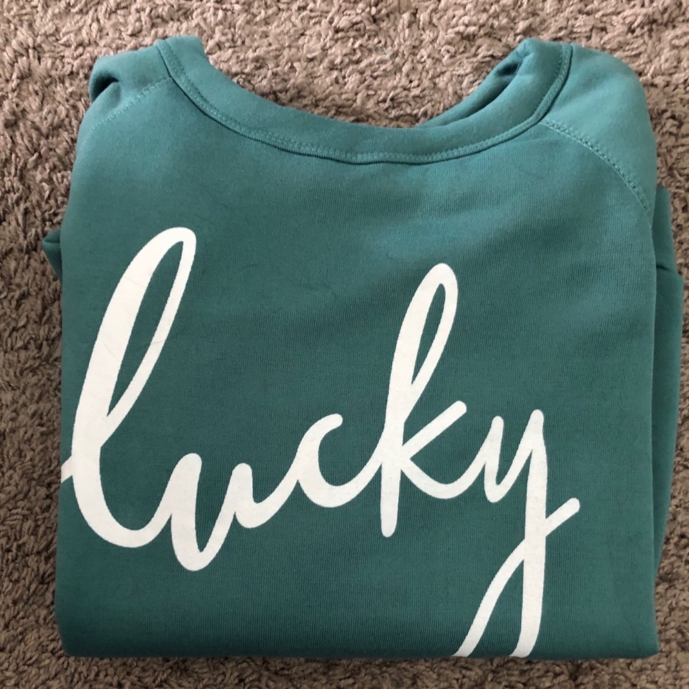 Lucky sweatshirt!